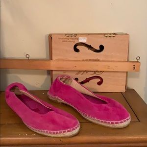 Authentic Spanish hot pink Espadrilles Slip on